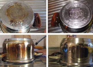 How do I remove stains with stainless steel