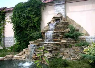 How to make an inexpensive outdoor waterfall